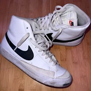 Nike White and Black Men's Blazers